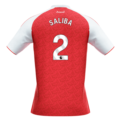 SALIBA #2 Arsenal Domicile Maillot 2025/26 Rouge - Super
